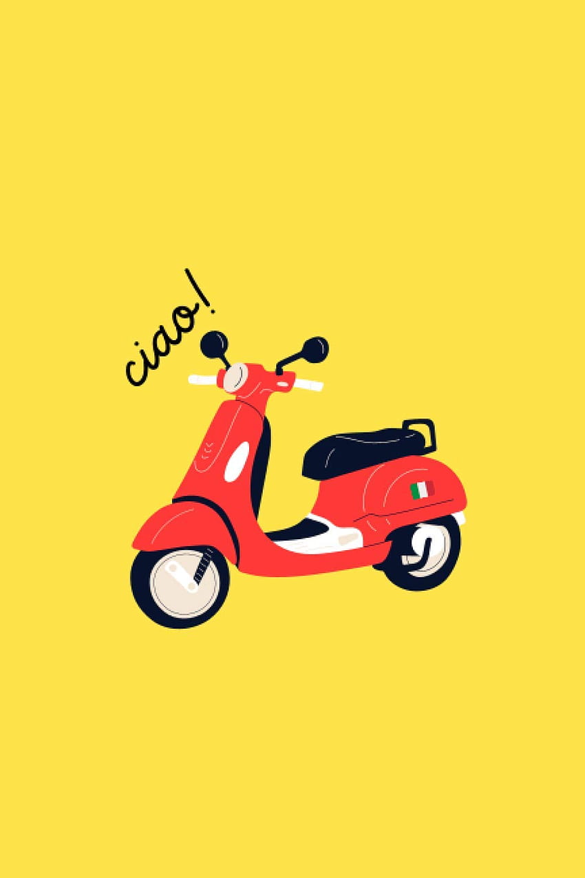 Italian Scooter Journal Ciao!: Lined Notebook / Journal for Scooter Moped Mofa Lovers HD phone wallpaper