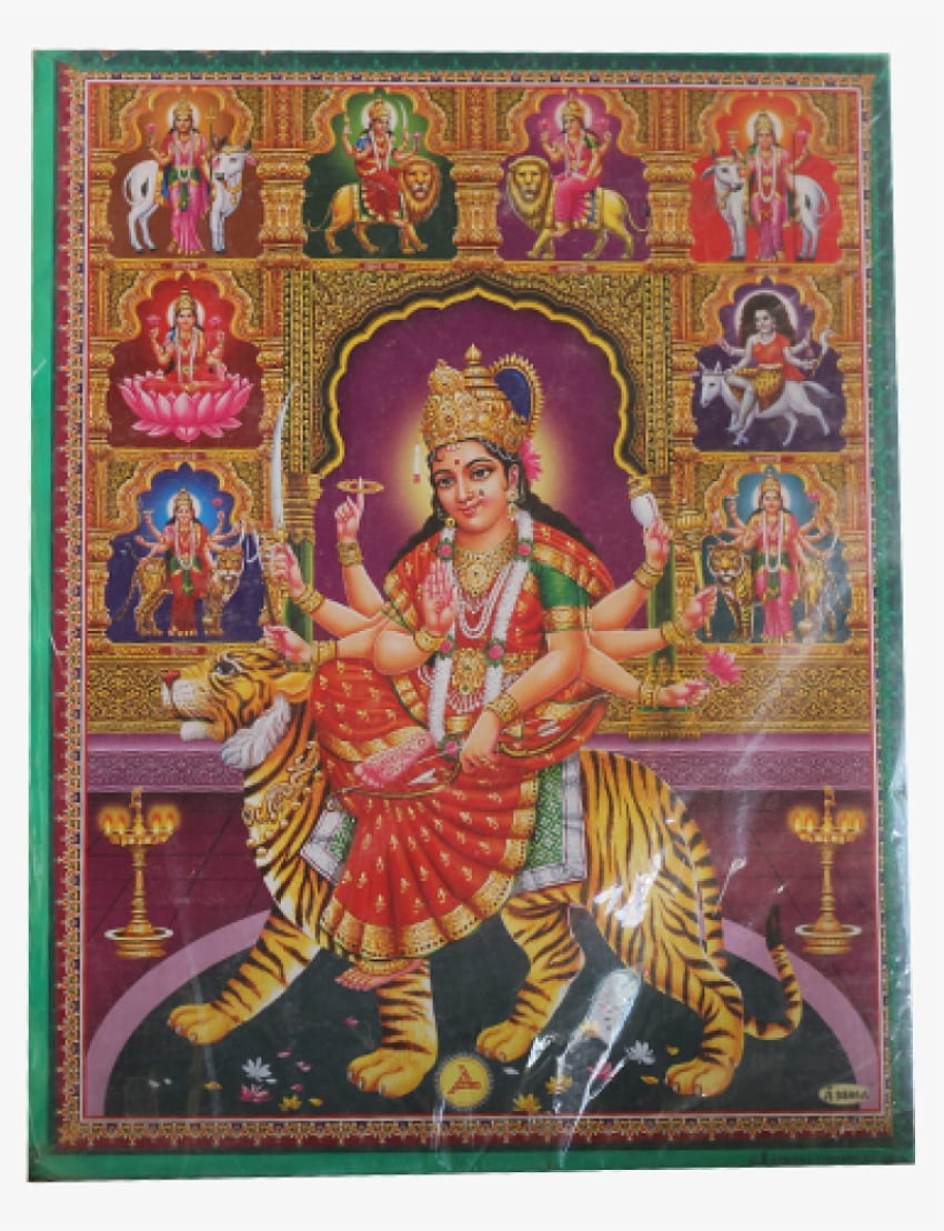 Pavan Photo Laminations Durga Maa Mata Goddess Nav Navadurga Navdurga Wall  Painting Framed Home Decor (Wood,Matte,Brown,Small Size,6 x 8 Inch) B1165S  : Amazon.in: Home & Kitchen