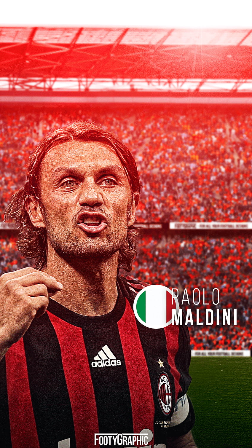 Paolo Maldini lockscreen milano legenda Ac milan Paolo maldini [1080x1920] untuk , Ponsel & Tablet Anda wallpaper ponsel HD
