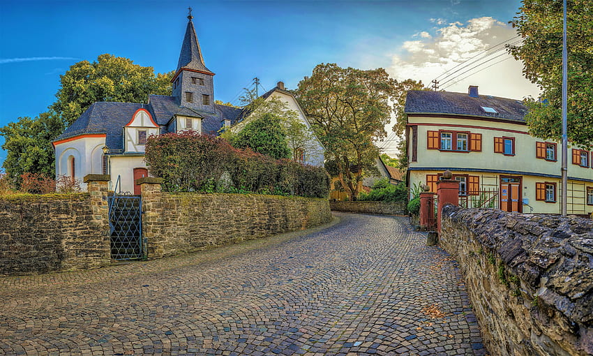 5080973 Cobblestone, Germany, House, Village, Street and, cobblestone village HD wallpaper
