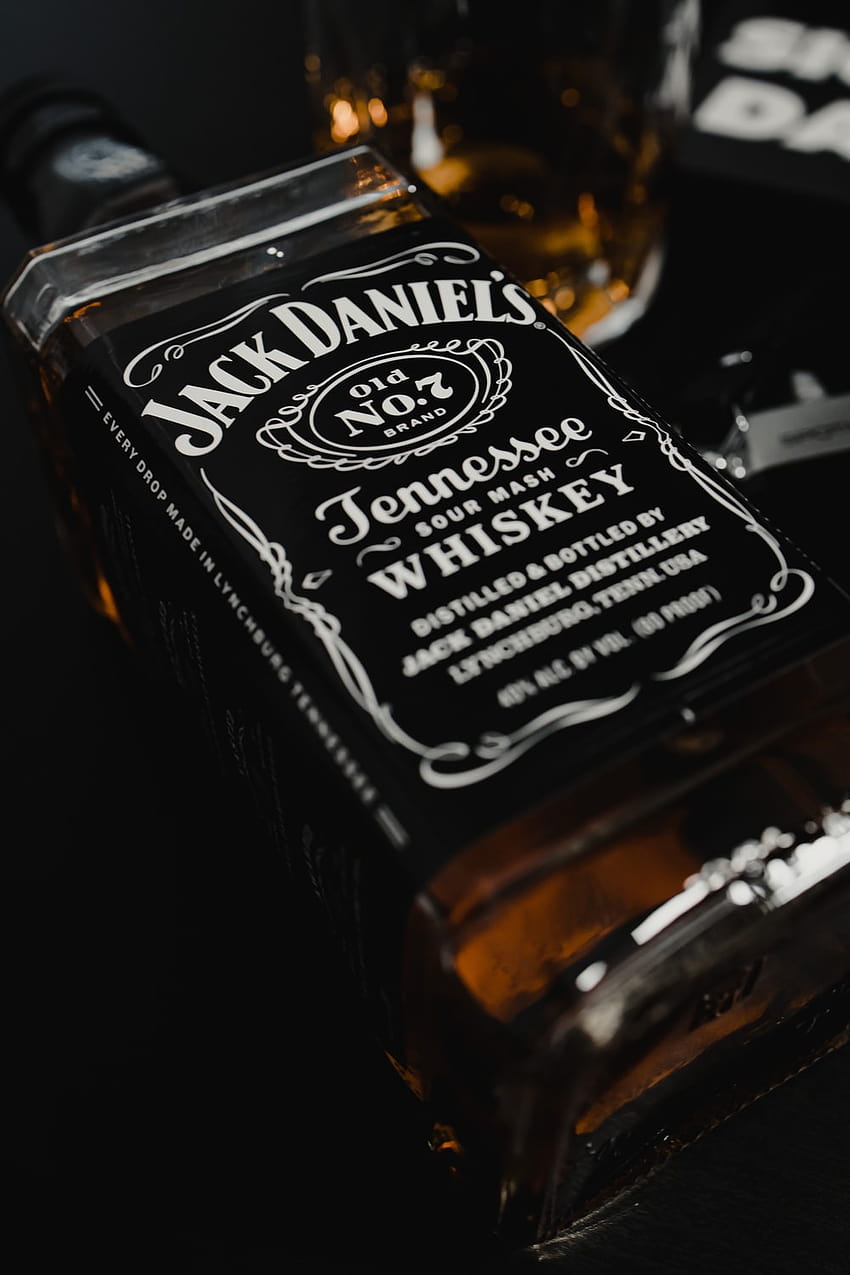jack daniels old no 7 tennessee whiskey –, iphone whiskey HD phone wallpaper