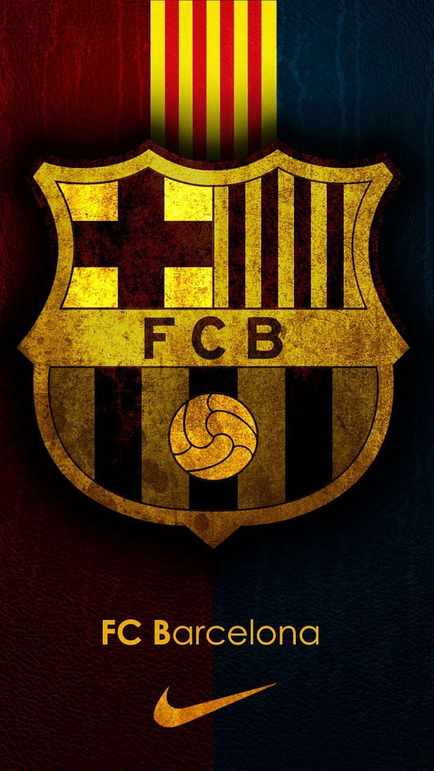 Logo del equipo FC Barcelona, ​​logo spanyol fondo de pantalla del teléfono