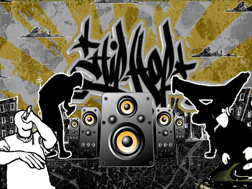 Hip Hop, music graffiti HD wallpaper