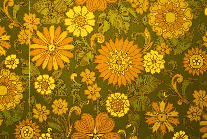 70'S Flower, aesthetic yellow ps4 HD wallpaper