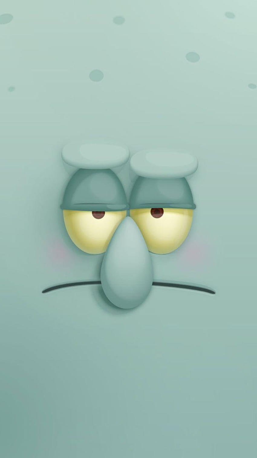 Squidward Tentacles IPhone ::…คลิกที่นี่เพื่อ Squidward เศร้า วอลล์เปเปอร์โทรศัพท์ HD