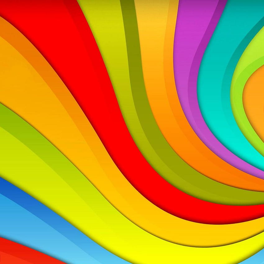 Rainbow Swirls HD phone wallpaper