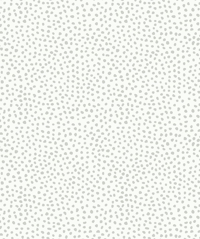 Huddy's Dots • Luxuriös getupft • Milton & King, grauweiß HD-Handy-Hintergrundbild