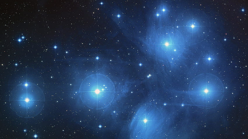 The Pleiades Star Cluster HD wallpaper