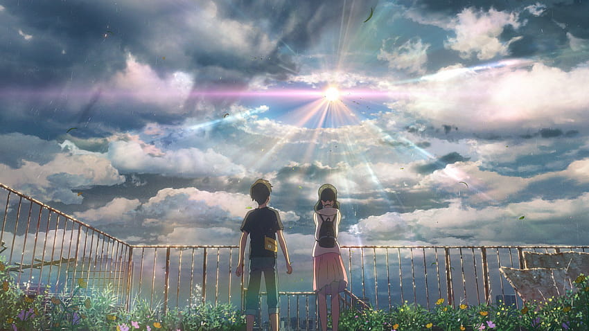 Filmes Makoto Shinkai para conferir enquanto espera por Suzume no Tojimari papel de parede HD