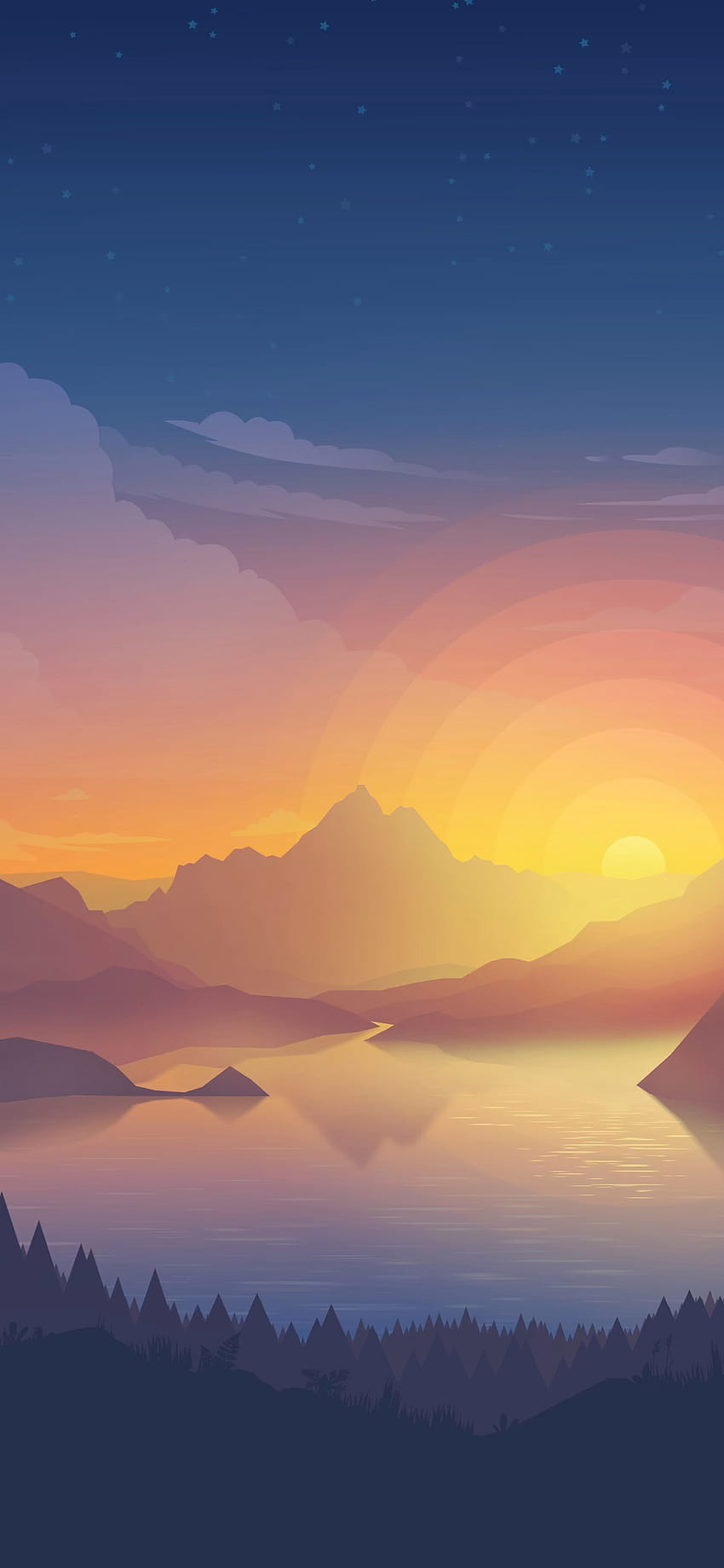 Vector Landscape, our First Dynamic for macOS Mojave and higher HD phone wallpaper