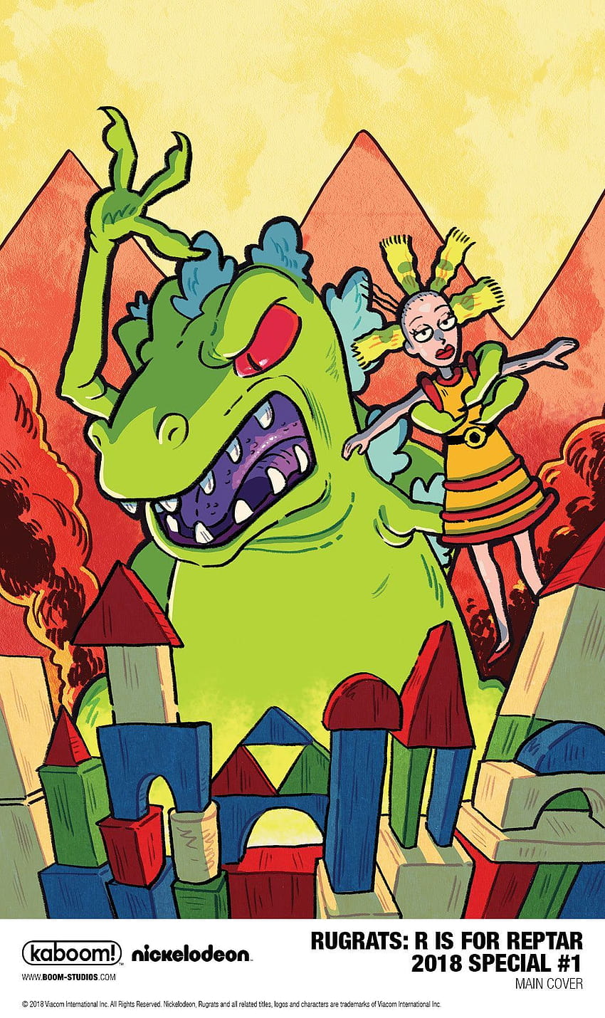 ¡Reptar de Rugrats obtiene un cómic especial de Boom! en abril fondo de pantalla del teléfono