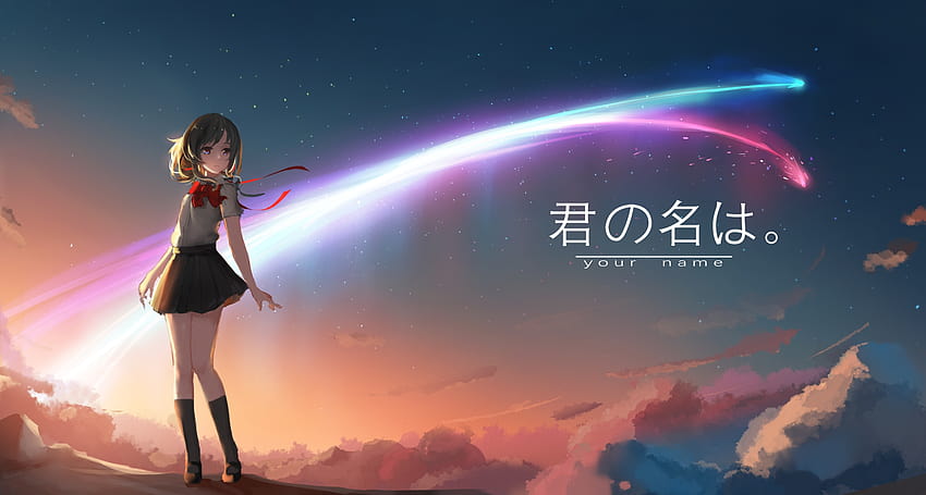 Mitsuha Miyamizu, Your Name, Kimi No Na Wa, anime mitsuha miyamizu HD wallpaper