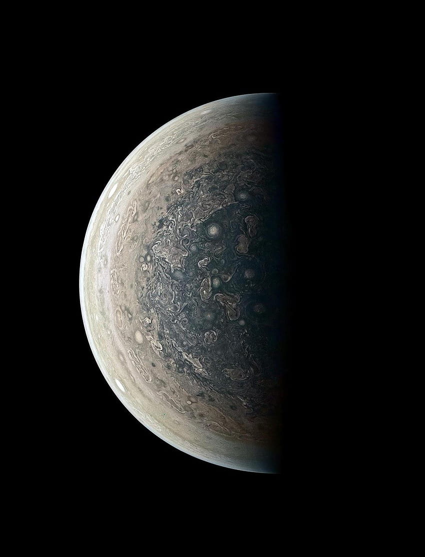 목성의 남극 HD 전화 배경 화면