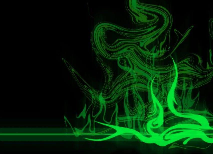 Green Smoke Tribal Fire autorstwa kerodhrone [1264x918] na telefon komórkowy i tablet, zielone płomienie Tapeta HD