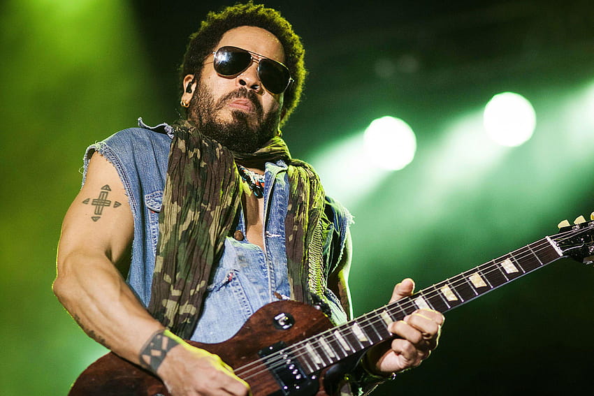 Whoops! Lenny Kravitz exposes himself during concert HD wallpaper