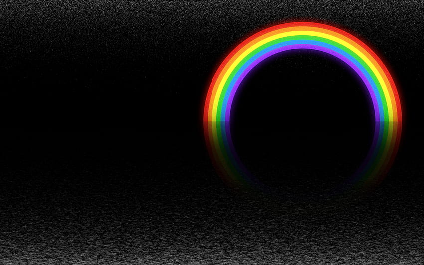 black rainbow HD wallpaper