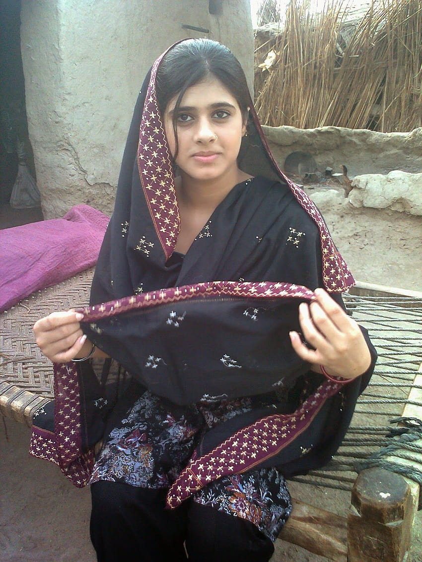Pakistanische Dorfmädchen im Teenageralter, die nett aussehen, Dorfmädchen HD-Handy-Hintergrundbild