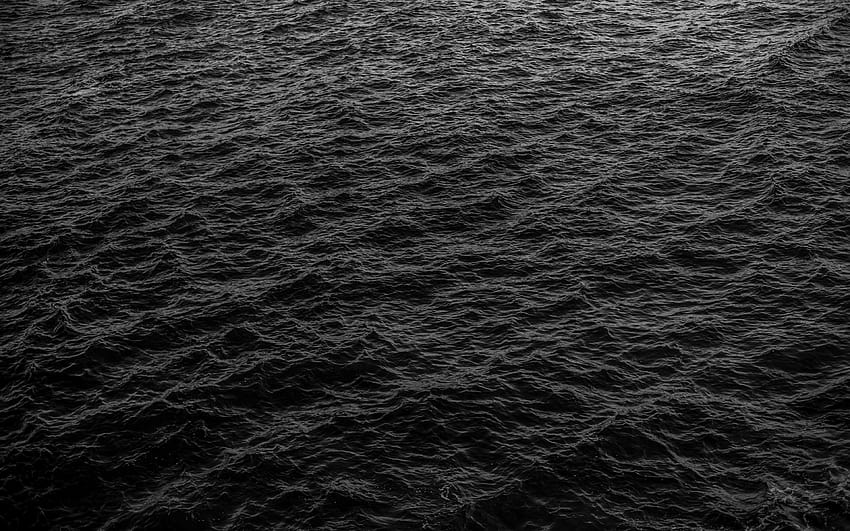 3840x2400 sea, waves, black, surface, water, dark waves HD wallpaper