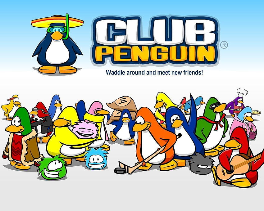 Club Penguin Group HD wallpaper