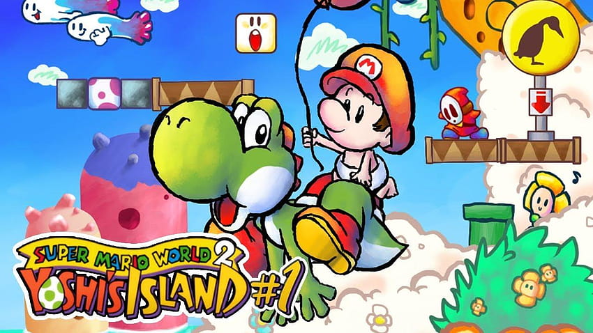 Gameplay do jogo Mario Yoshi Island: veja no que deu !!!, super mario world 2 yoshis island HD wallpaper