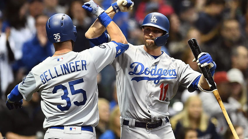 Bellinger, Muncy и Urias водят L.A. Dodgers над Milwaukee Brewers 3, a j pollock dodgers HD тапет