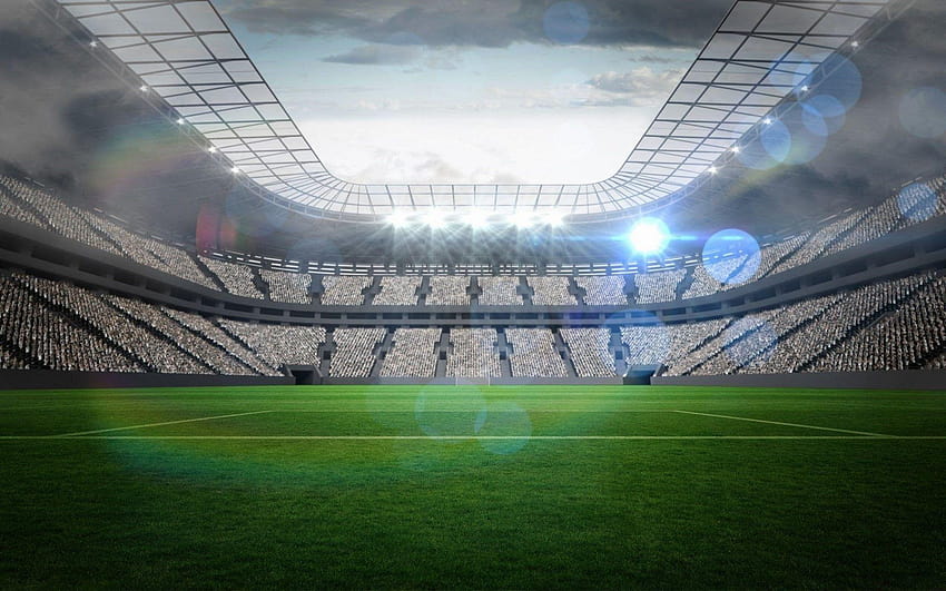Tła stadionu piłkarskiego, tło anime futbol Tapeta HD