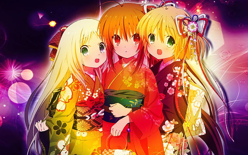 Anime Best Friends - Hug Wallpaper Download | MobCup