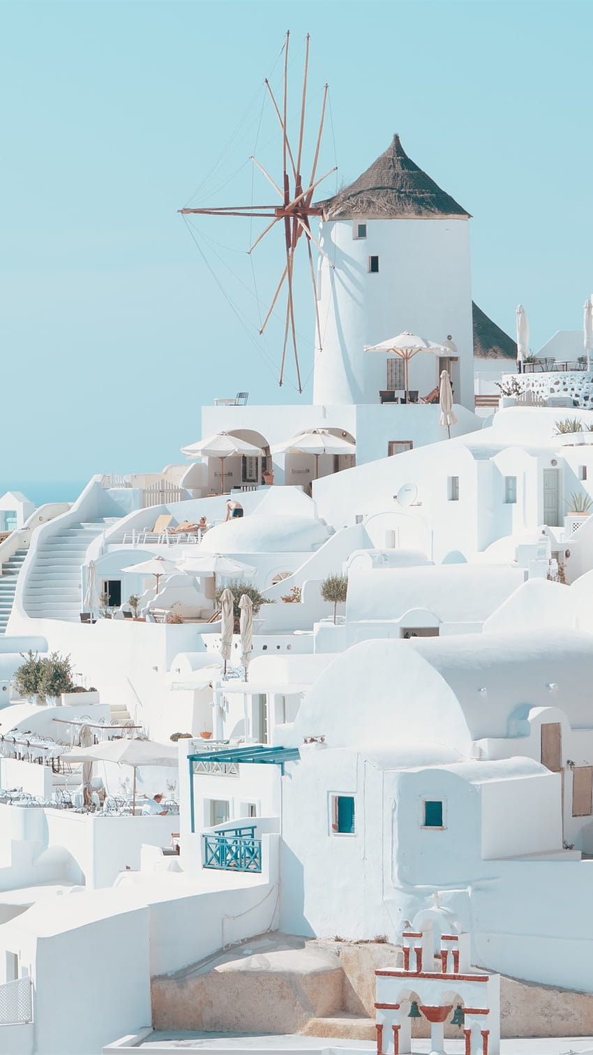 Santorini, Greece, white style houses, city 1080x1920 iPhone 8/7/6/6S Plus , background, santorini greece HD phone wallpaper