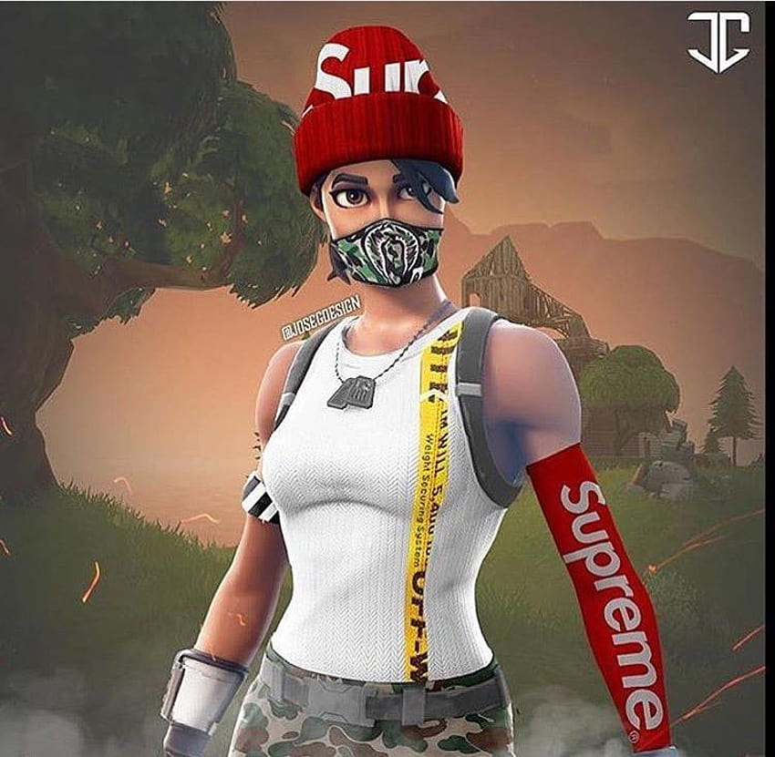 Fortnite supreme clearance logo