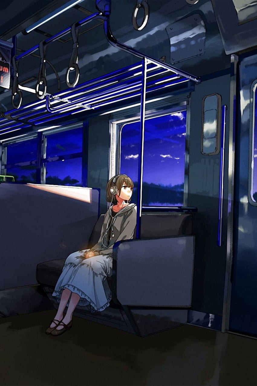 Kurono, estetik hüzünlü anime HD telefon duvar kağıdı