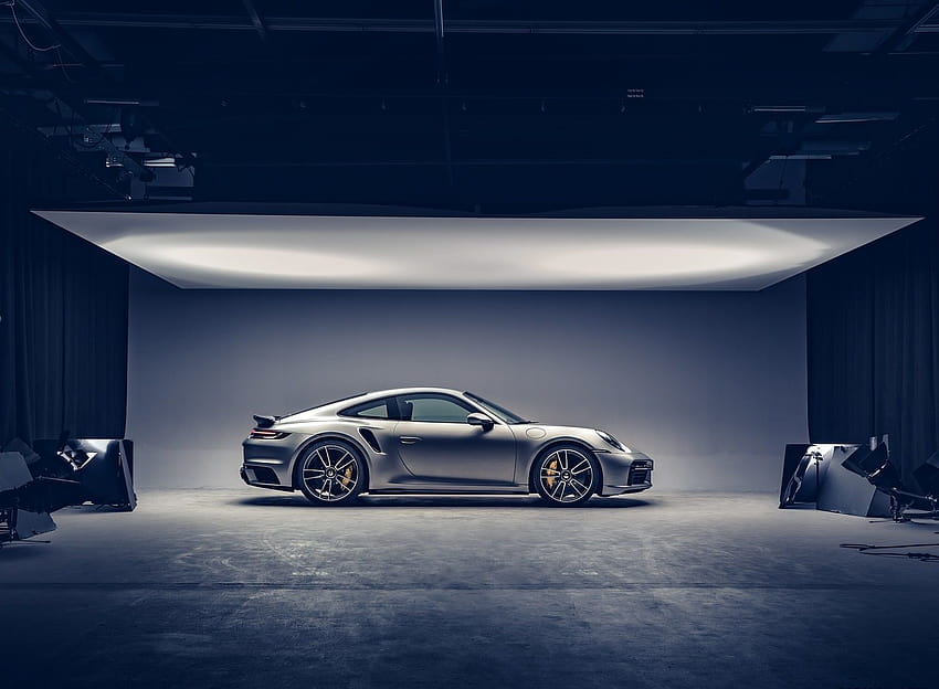 2021 Porsche 911 Turbo S Coupe Yan HD duvar kağıdı