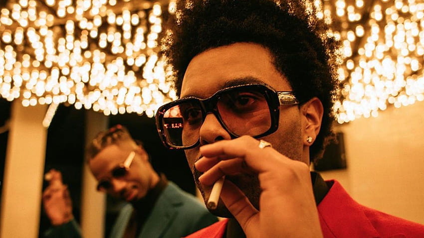 The Weeknd lanza nuevo sencillo titulado 'Heartless', luces cegadoras fondo de pantalla