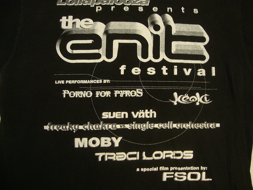 Vintage The Enit Festival Porno para Pyros Traci Lords... fondo de pantalla