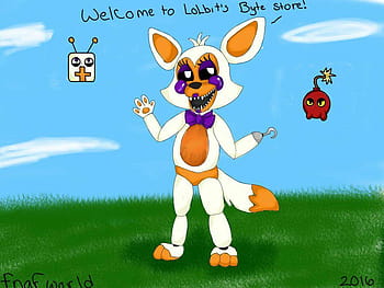 Lolbit X Fredbear por AsktheMangles.deviantart no @DeviantArt papel de  parede HD