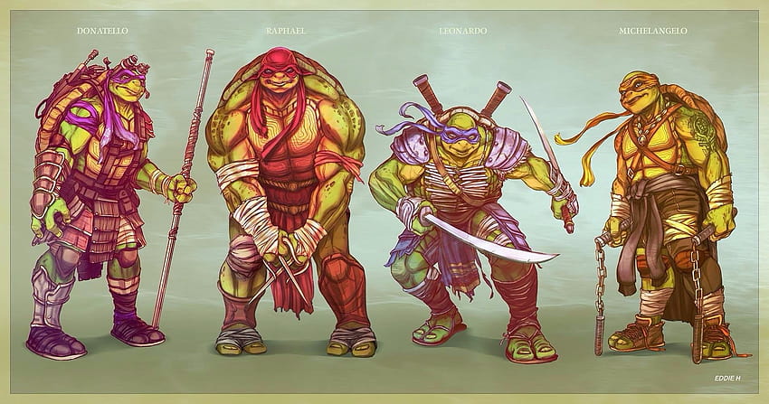 Teenage Mutant Ninja Turtles 2014 Conceptions, tmnt 2014 Fond d'écran HD