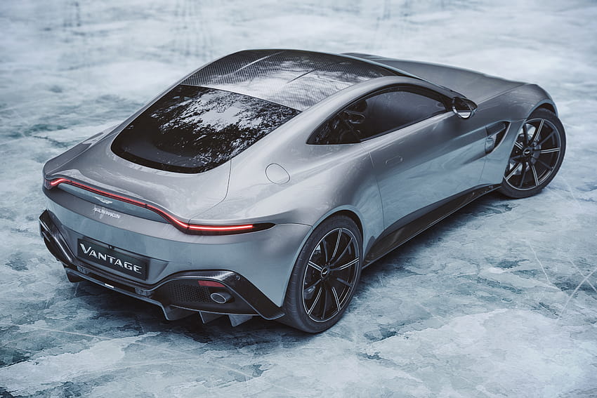 Es Dingin Aston Martin Vantage Belakang, Mobil, Latar Belakang, dan Wallpaper HD