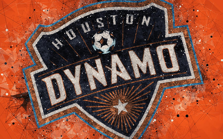 Godło, MLS, logo, piłka nożna, Houston Dynamo i tła Tapeta HD