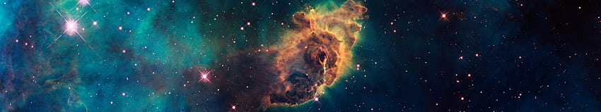 Nebula Full and Backgrounds, 5760x1080 HD wallpaper
