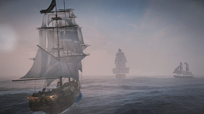 Nothing better than loading up Assassin's Creed: Black Flag after a long day, hopping on the Jackdaw and looking for ships to plunder while the crew chants HD wallpaper