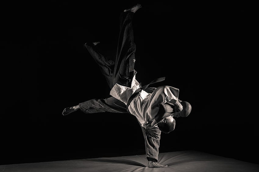 Tiro de Judô..com Strobes e uma Leica por Jochen Kohl, judoca papel de parede HD