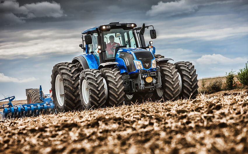 Valtra T213, plowing field, 2019 tractors, Valtra T HD wallpaper