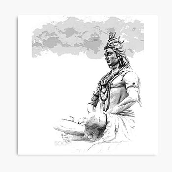 Loard Shiva With Text Of Har Har Mahadev. Hand Drawn Sketch Vector  Background. Royalty Free SVG, Cliparts, Vectors, and Stock Illustration.  Image 75489842.
