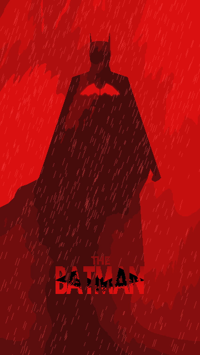 The Batman (2021), Batman, red, 4K, superhero, artwork, ArtStation, DC  Comics, red background, The Batman (2022)