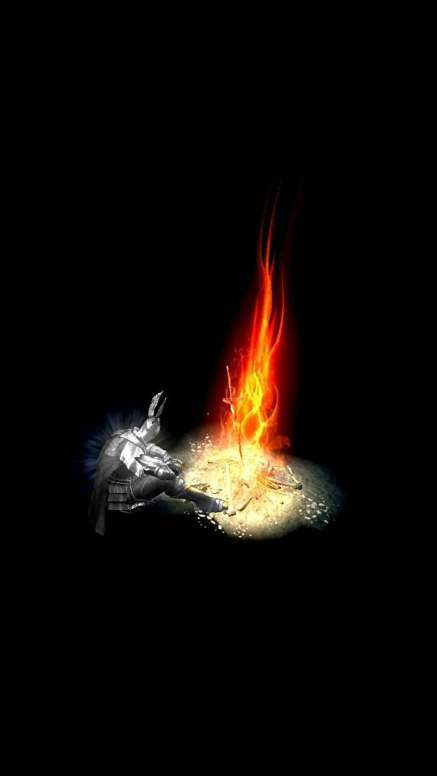 HD wallpaper Dark Souls bonfire illustration video games night burning   Wallpaper Flare