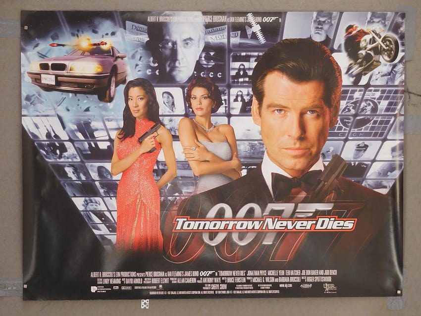 Tomorrow Never Dies Vintage Movie Poster HD wallpaper | Pxfuel