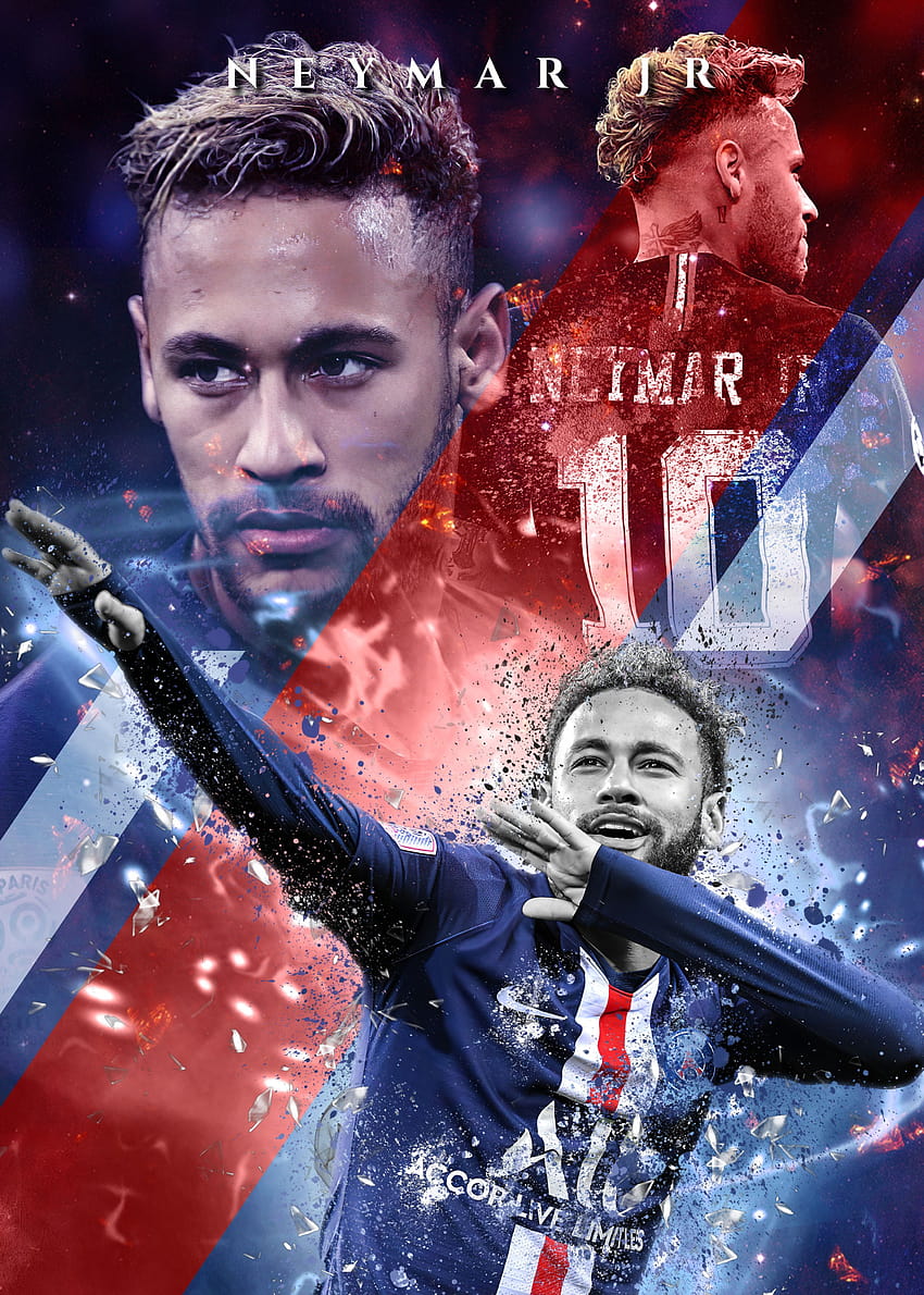 $40 Neymar Jr Metallposter im Neymar-Stil HD-Handy-Hintergrundbild