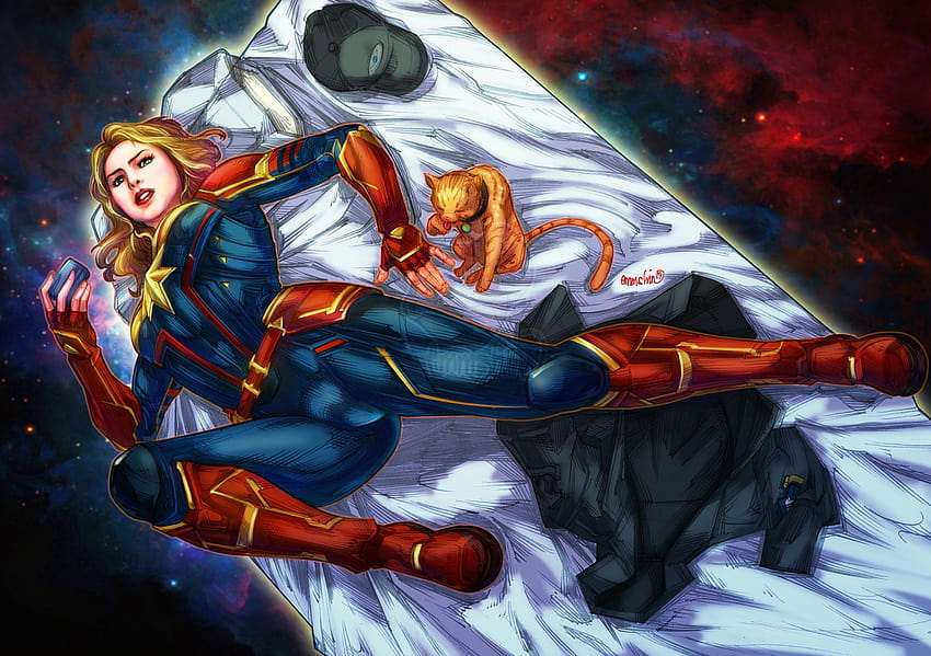 Capitana Marvel Fanart, Superhéroes, Capitán Marvel anime fondo de pantalla  | Pxfuel