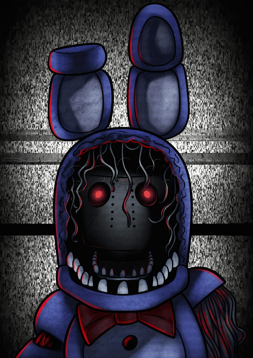 1290x2796px 2K Free Download How To Draw Withered Bonnie Step By