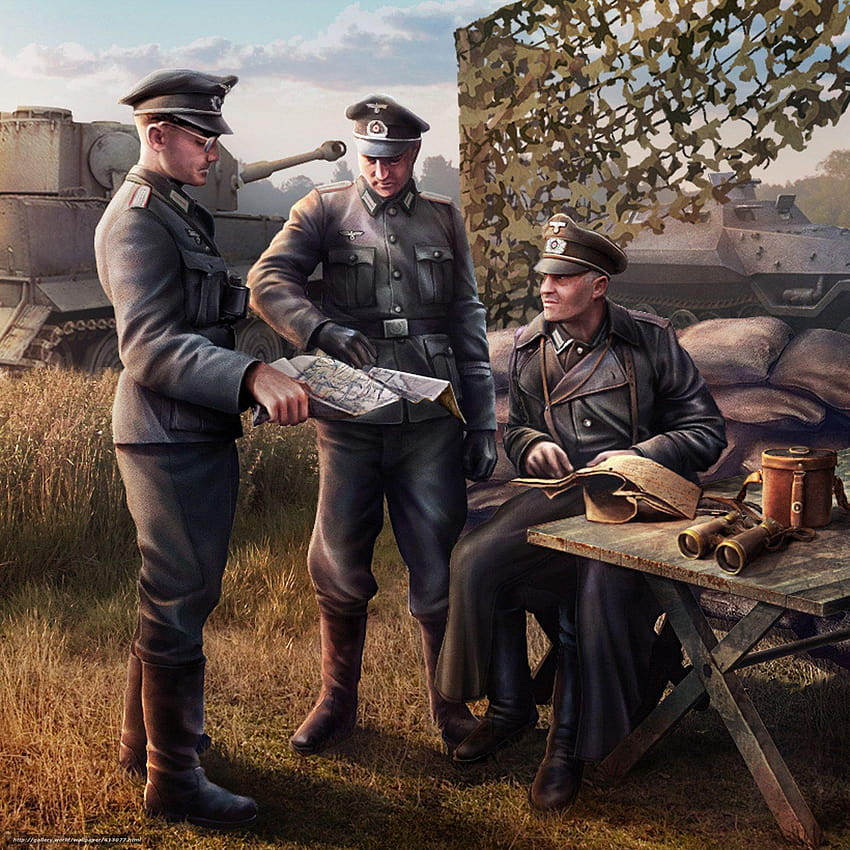 Soldaten, Wehrmacht, World of Tanks Generäle HD-Handy-Hintergrundbild
