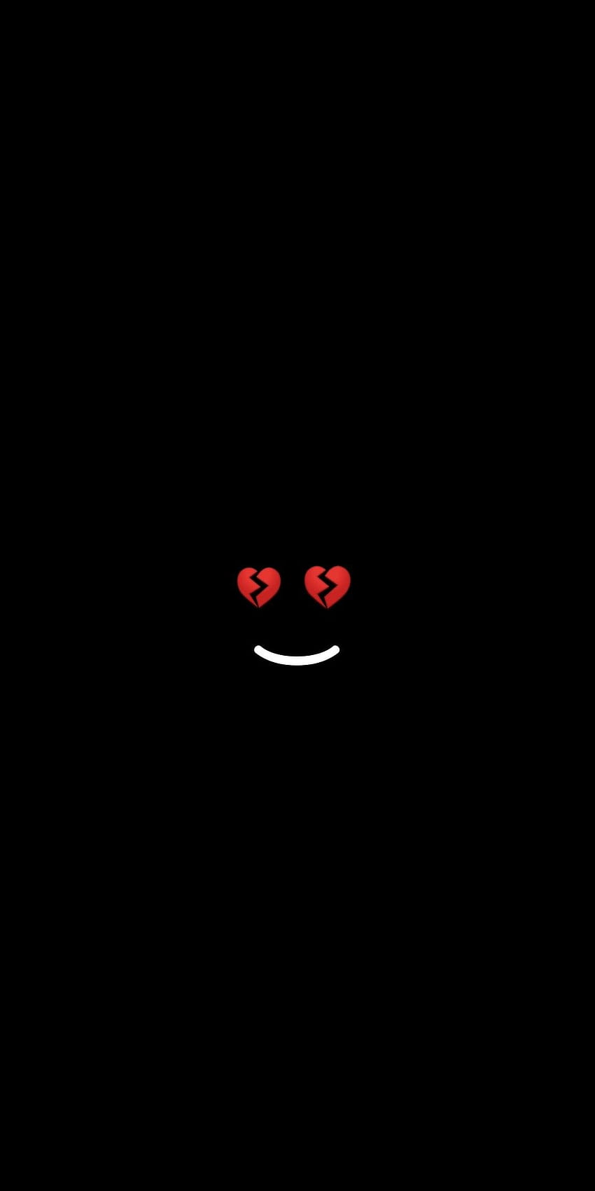Im fine. Black, broken emoji HD phone wallpaper